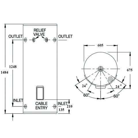 Rinnai 250L Electric 3.6kW - EHFA250S