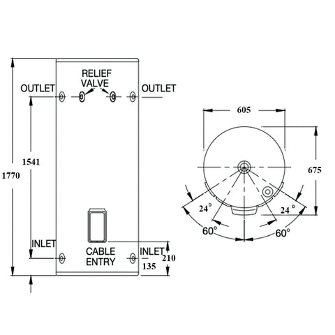 Rinnai 315L Electric 3.6kW - EHFA315S