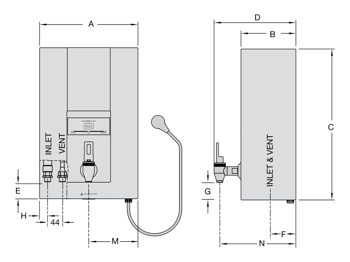 Everhot 3L Above-Bench Boiling Water