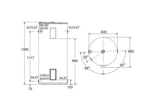 Rheem 250L 3.6kW Twin Element - 492250