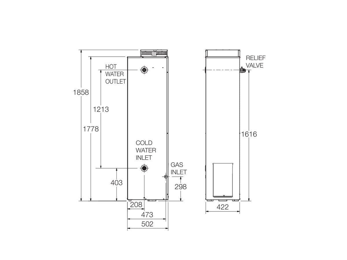 RHEEM EXT 4STAR 347/170 NG