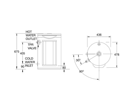 Rheem 50L 3.6kW Triple Element Heavy Duty Electric - 61305007