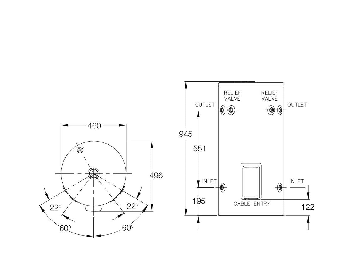 Rheem 80L 1.8kW Single Element - 481080G4