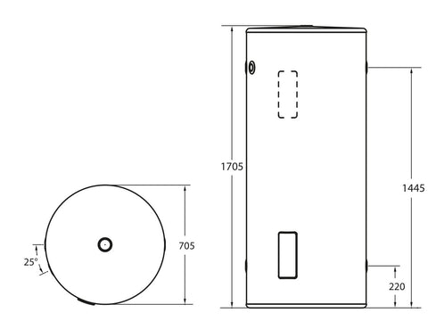 Thermann 400L 4.8kW Electric Twin Element - 400THMB136