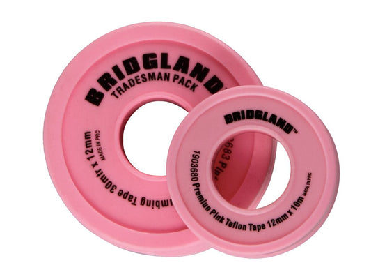 Pink PTFE Tape 12mm x 10mtr