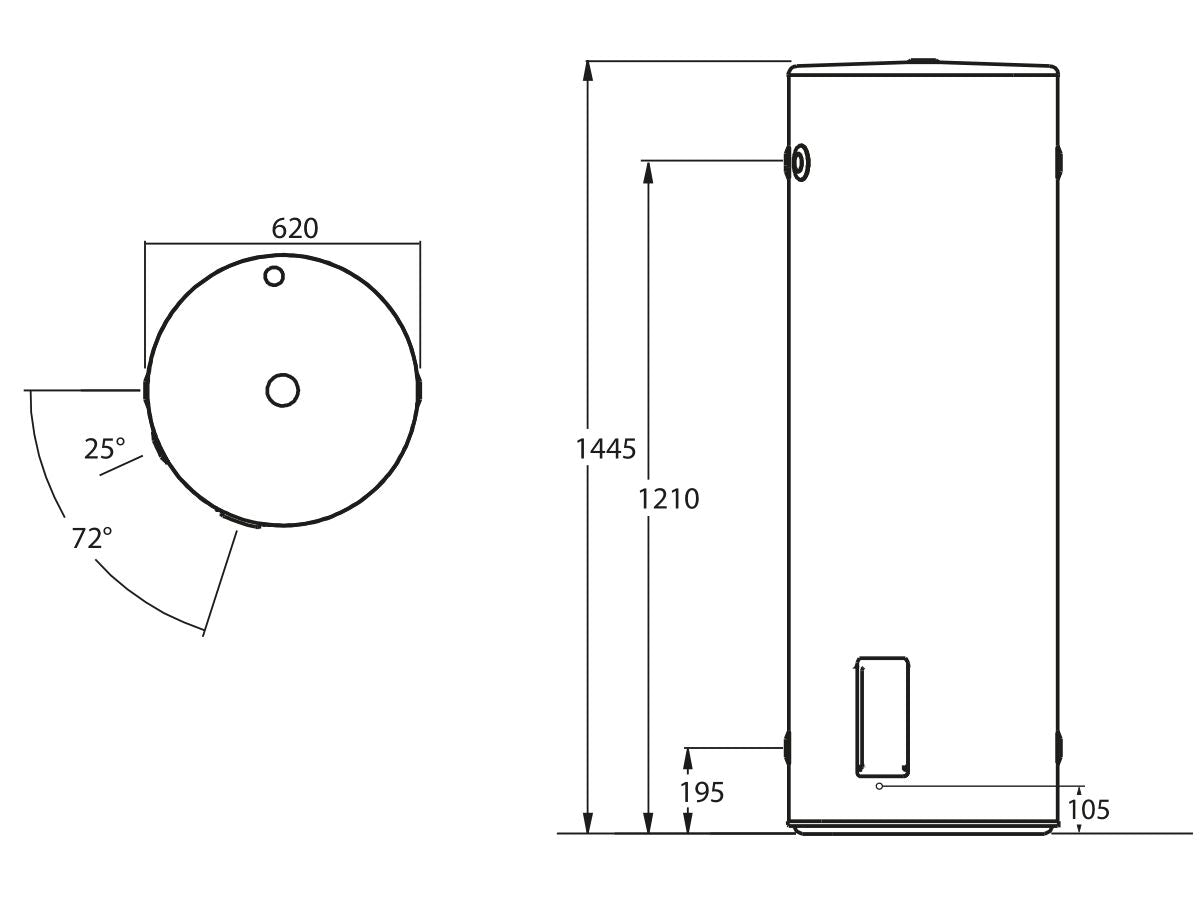 Thermann 250l 3 6kw Single Element Electric Hot Water System Hotwaterboss